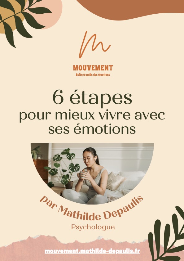 Flyer ebook 6 étapes pour mieux vivre avec ses émotions