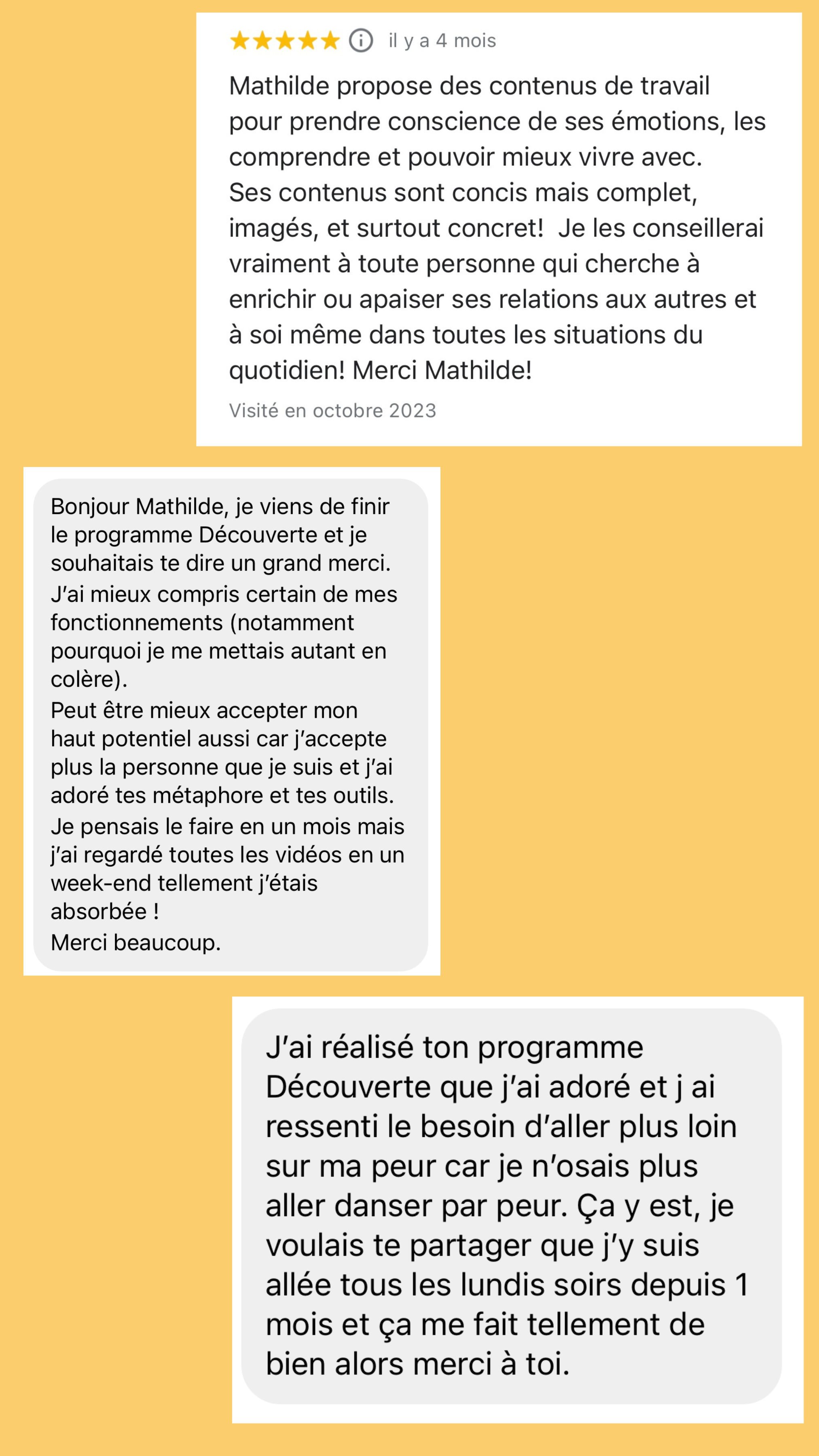 témoignages programmes gestion emotion