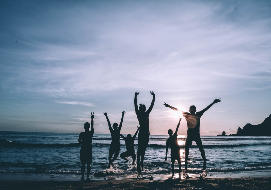Personnes heureuses  moins stressées